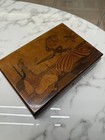 New ListingRare Wooden Box Vintage Hand Inlaid Scene Vintage Decorative Collectible Art