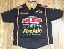Signed Leah Pritchett Pruett Nhra Papa Johns Pit Crew Shirt Jersey-size Large Signed Leah Pritchett Pruett Nhra Papa Johns Pit Crew Shirt Jersey-size Large