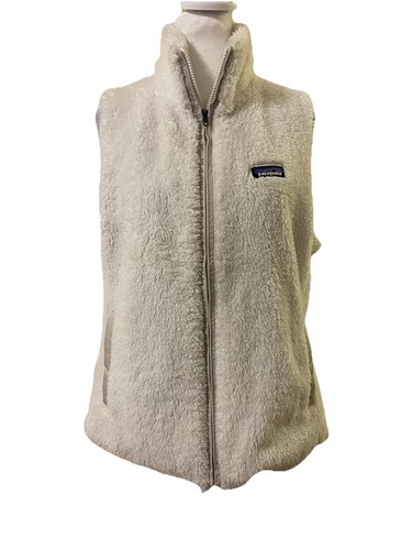 Patagonia Womens Ves Los Gatos Sleevless Jacket Birch White Soft Pockets Logo XL - Picture 2 of 6