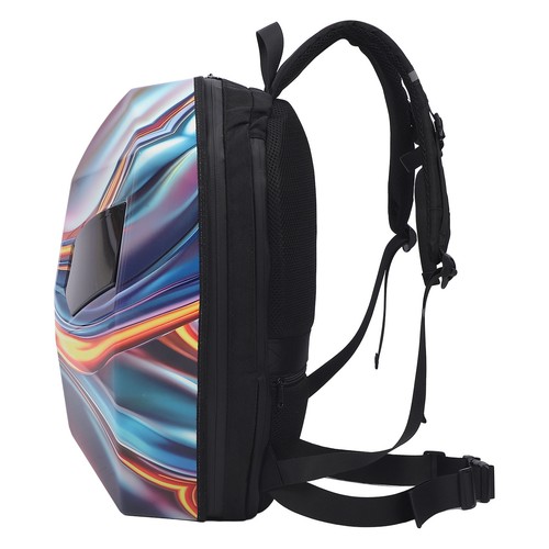 LED Motorcycle Backpack 60x48 Resolution APP Control Programmable LED Hard Shell - Foto 12 di 12