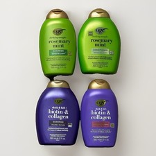 4 pack OGX Thick & Full + Biotin & Collagen, Clarifying Strength Set 13 fl oz ea