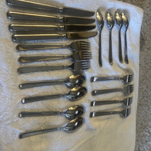 19 Pc JA Henckels EARL Stainless Mixed Flatware Knives Teaspoons Forks - Picture 6 of 7