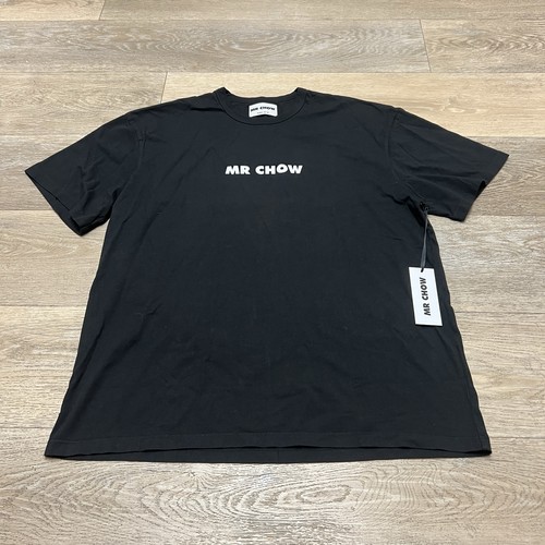 Neu Mr Chow Helmut Newton Herren schwarz entspannt T-Shirt Größe Medium Shirt neu mit Etikett hergestellt in den USA - Bild 3 von 9