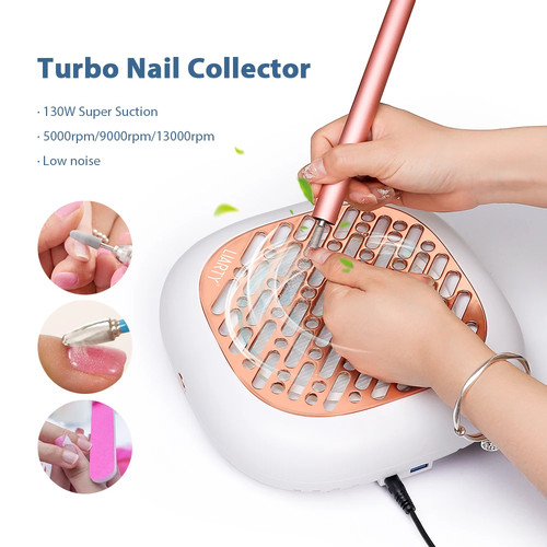 130W Super Suction Brushless Nail Dust Manicure Fan Vacuum Cleaner with 2 Filter - Picture 18 of 24