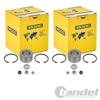 2X Moog RADLAGER-SATZ Hinten Vorne Passend FüR Audi 80 90 Coupe Vw Golf Jetta Pa