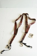 Holdfast Gear “Money Maker” Vegan Leather Dual-Camera Harness (Medium-Brown)