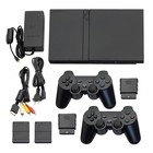 Guaranteed PlayStation 2 Ps2 Console Slim Black + Wireless Controllers + Usa