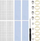 4 Stück M.2 SSD Kühlkörper, VooGenzek Aluminium Kühlkörper, mit M.2 SSD Schrauben und