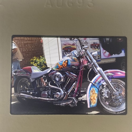 Vtg Lot Of 22 Harley Davidson Motorcycles 35mm Color Transparency Slides 1990s - Picture 3 of 21
