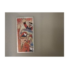 Vintage Japanese Sci-Fi Anime Style Rocket Marshal Menko Card