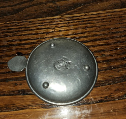 Antique Pewter Chamberstick, La Fontaine, Paris, France - Picture 4 of 6