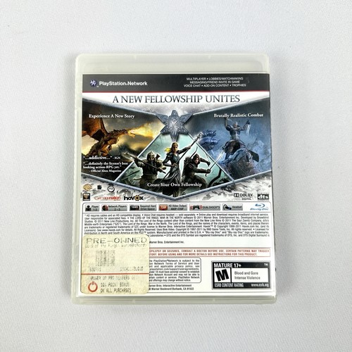 Lord of the Rings War in the North for PlayStation 3 (PS3) - CIB Complete Tested - Picture 2 of 3