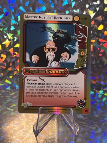 2003 DBZ Master Roshi's Back Kick #CA30 Limited Foil Promo Rare LP - Picture 1 of 3