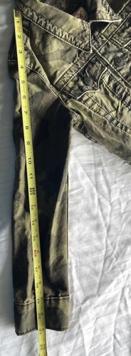 Giacca Vintage True Religion Ragazzo Taglia Small Verde Mimetico Activewear Made in USA - Foto 7 di 13