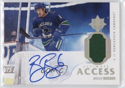 2018-19 Upper Deck Ultimate Collection Access /125 Brock Boeser #UAA-BB Auto 1q2
