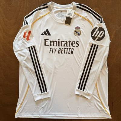 adidas Real Madrid 25/26 Home Jersey MBAPPE #10 Long Sleeve JN8884
