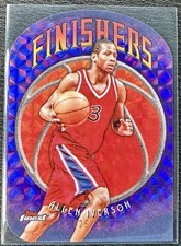 2024-25 Topps Finest Finishers Allen Iverson Purple Geometric Refractor F-7 /100