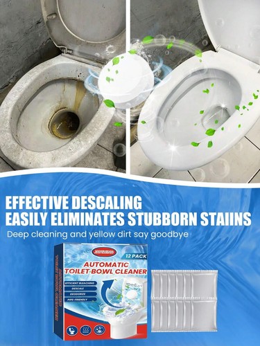 Toilet Bowl Cleaner Tablets Toilet Cistern Bowl Grime Limescale Descaler - Bild 1 von 10