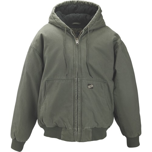 Gravel Gear Men's Hooded Tundra Jacket - Moss, Large - Picture 2 of 9