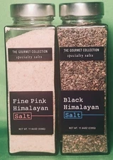 The Gormet Collection Pink & Black Himalayan Salt. Specialty salts (bundle of 2)