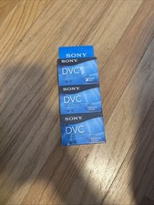 NEW Sony Mini DV DVC Tape Premium DVC Video Cassette 60 min 3 Pack OEM SEALED
