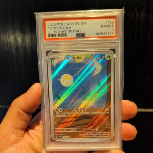 Tarountula Illustration Rare Pokemon Scarlet & Violet 199 PSA 8