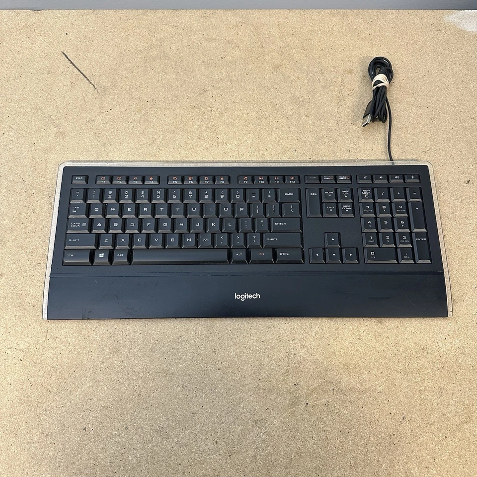 Клавиатура проводная с подсветкой Logitech USB K740 Y-UY95 протестирована и работает - Изображение 4 из 4