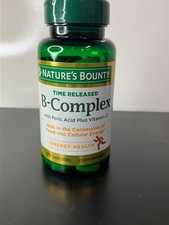 Nature's Bounty Super B Complex, Vitamin C & Folic Acid, 150 Tablets, Exp 5/2027