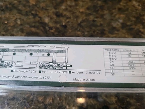 KATO 176–194 F3•B phase 2 SF EMD F3  SF  N-Scale FOR PARTS AND REPAIR ONLY - Picture 5 of 20