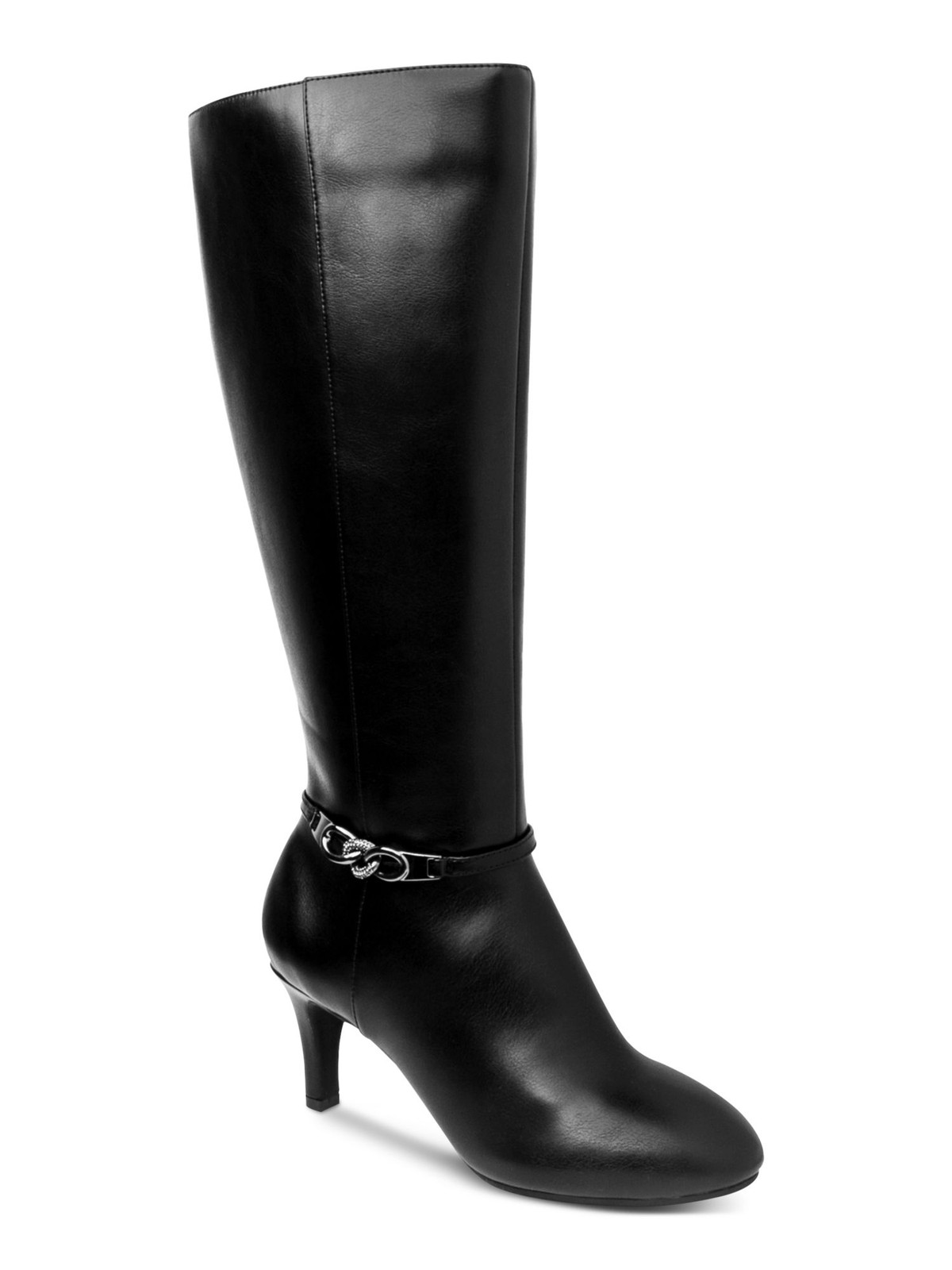 KAREN SCOTT Womens Black Goring Comfort Hanna Round Toe Stiletto Boots 5 M 6390₽
