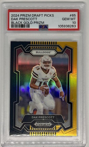 DAK Prescott /5 *POP 1* PSA 10 2024 Black & Gold Prizm Rare Gem, Rare SP 🔥