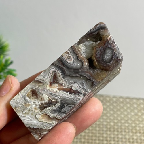 Ágata de encaje loco mexicano natural 58 g piedra preciosa áspera ágata mexicana - Imagen 4 de 7