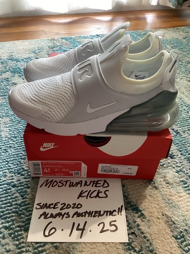 DS 2020 Nike Air Max 270 Extreme White Metallic Silver GS Sz 4.5Y - Picture 5 of 11