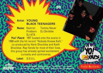 Young Black Teenagers 1991 Pro Set Yo! MTV Raps - #96 - - Picture 2 of 2