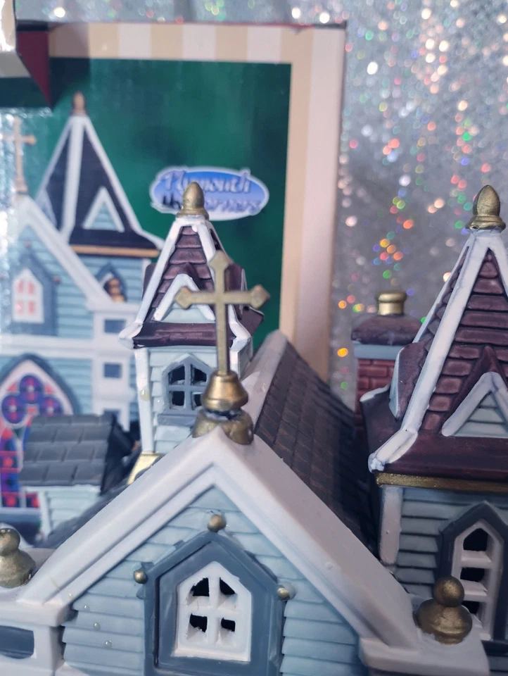 Lemax 1998 Plymouth Corners St. Trinity Church Christmas Village #95868 - Image 4 of 4