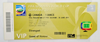 Canada v France 2011 FIFA Women's World Cup ticket