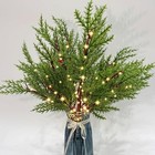 3 PCS Christmas Lighted Branches for Vases, 147 Lights with Cypress Leaf 