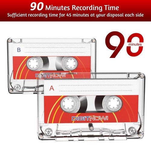 Blank Audio Cassette Tape - 90 Minutes Recording Time - Low Noise and High Ou... - Picture 2 of 7