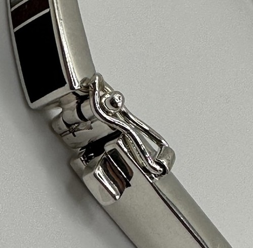 Supersmith D. Rosales Jade Jasper Dolomite Sterling Southwestern 925 Bracelet - Picture 13 of 16