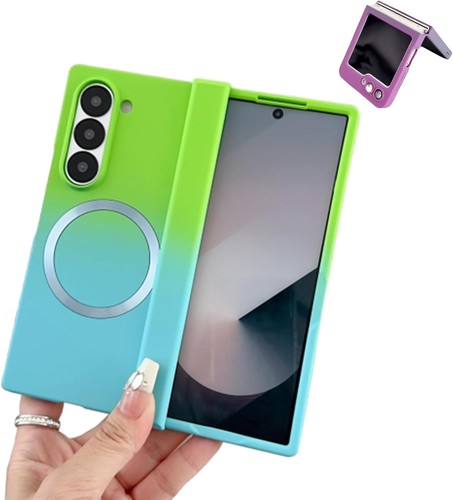 Lovreko Candy Color Gradient Magnetic Case for Samsung Z Fold7/6/5/4/3 - Picture 12 of 13