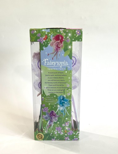 Vintage Barbie 2003 Fairytopia Purple Sparkle Fairy- New In Box B5736 - Picture 7 of 12