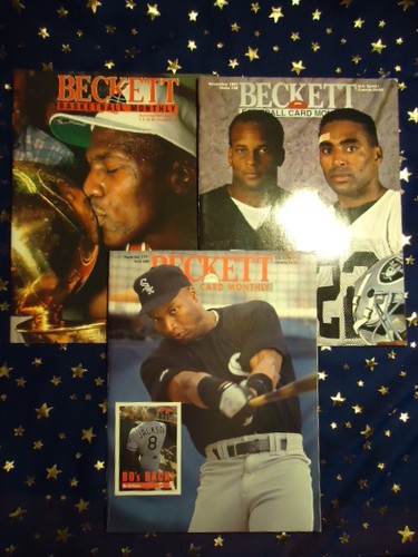 Lot of 3 Beckett Sports Magazines Football Basketball Baseball 1991 - Imagen 2 de 5
