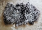 Feather Soft - Genuine Mongolian Lambswool Rug -Gorgeous Frosted Cocoa Brown 