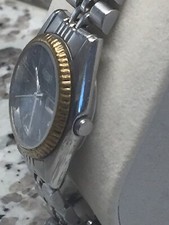 GORGEOUS SEIKO 7N83-0041 DAY/DATE  GOLD TONE WATCH GREAT GIFT IDEA