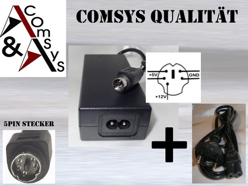 Netzteil 12V 5V für Trekstor Datastation x.u y.uh z.ul Festplatte Laufwerk 5 Pin - Bild 1 von 3