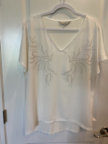 Casual Collection by F&F women’s 16/1x short sleeve blouse, gorgeous bling - Picture 1 of 11