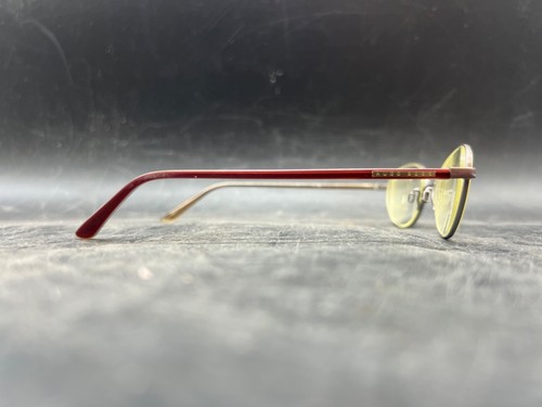 Womens Hugo Boss Eyeglasses Oval Wire Frame Full Rim HB11529 Silver Red - Picture 3 of 10