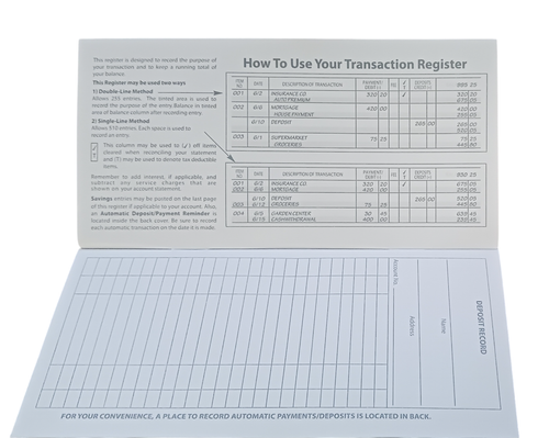 1 Checkbook Transaction Registers 2025 2026 2027 Calendar Check Book Register - Picture 9 of 17