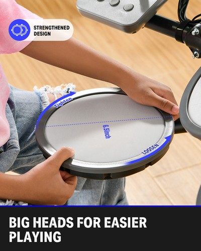 🥁Donner Electronic Drum Digital Kit Basic/ Advanced/Profeesional Quiet Mesh Pad - Picture 7 of 53