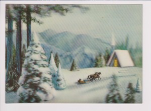 3D-LENTICULAR-STEREO-POSTCARD-CARTOON-CHRISTIANITY-CHRISTMAS-FAIRY-TALE